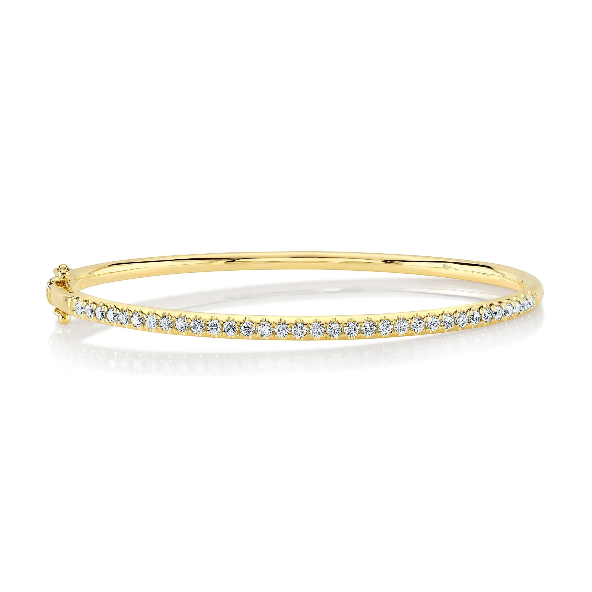 0.88CT 14K Y/G DIAMOND BANGLE