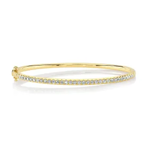 0.88CT 14K Y/G DIAMOND BANGLE