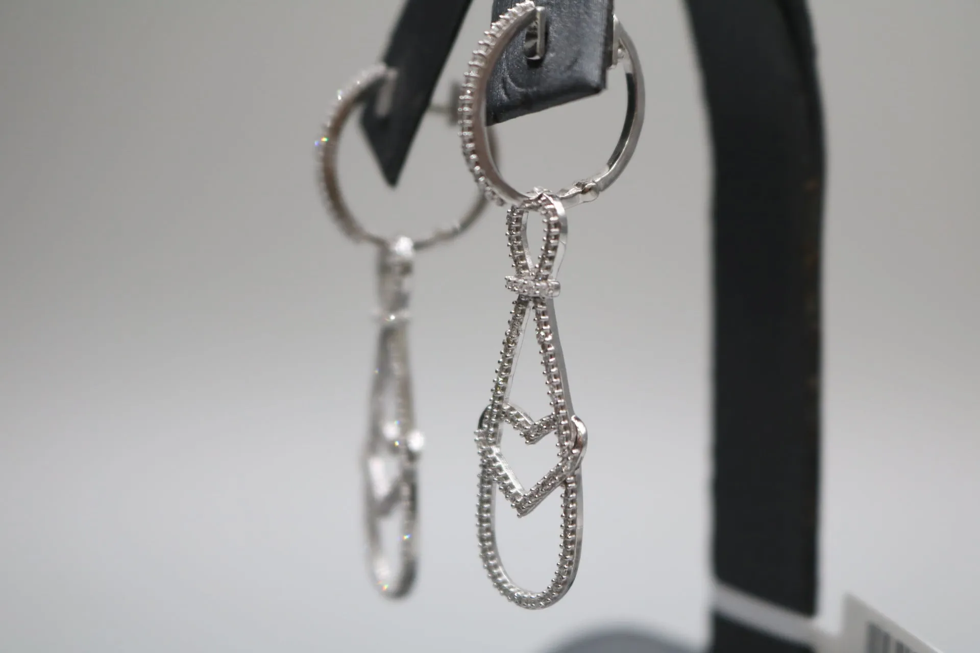 14K White Gold Fancy Diamond Earrings (2.38CTW)