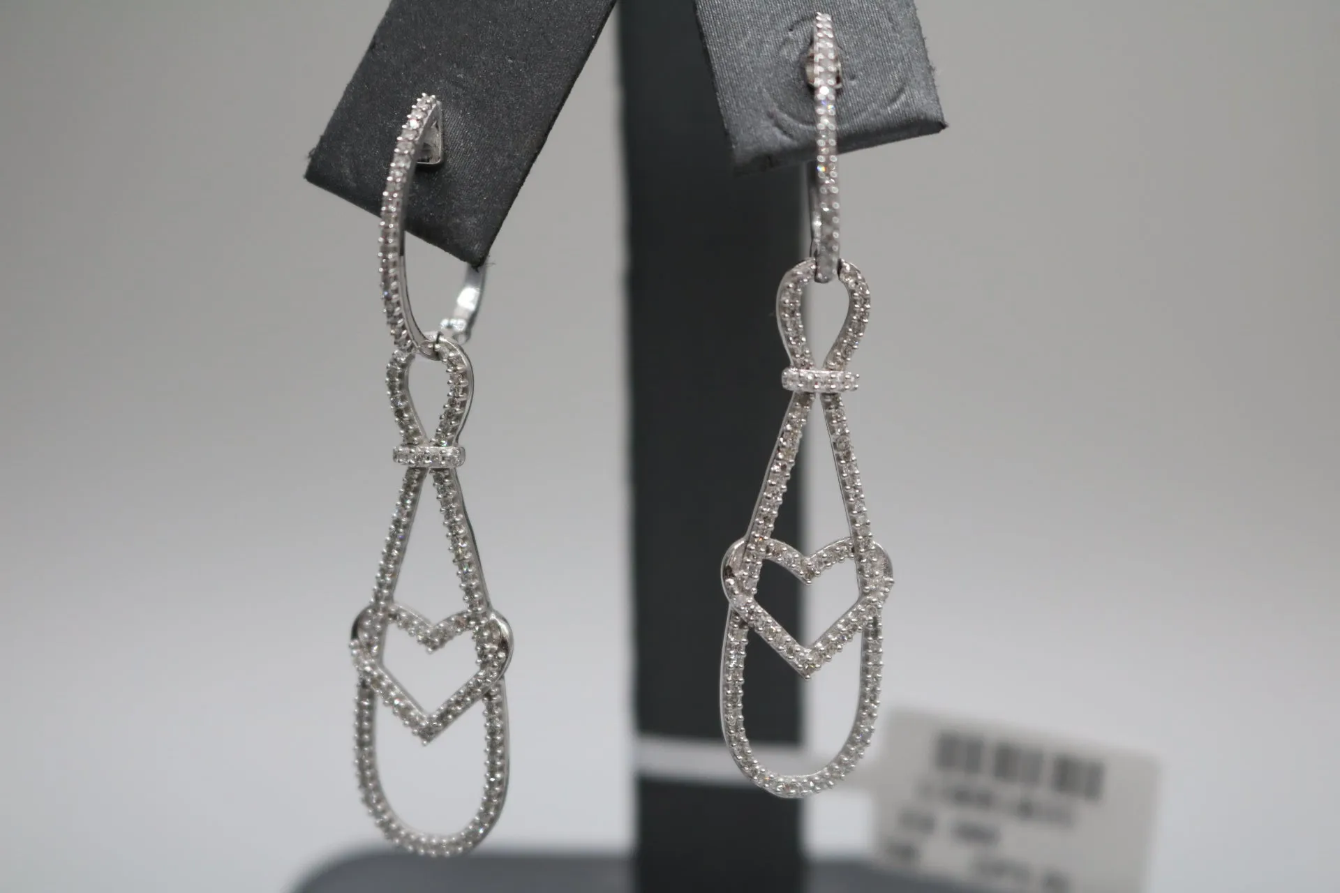 14K White Gold Fancy Diamond Earrings (2.38CTW)