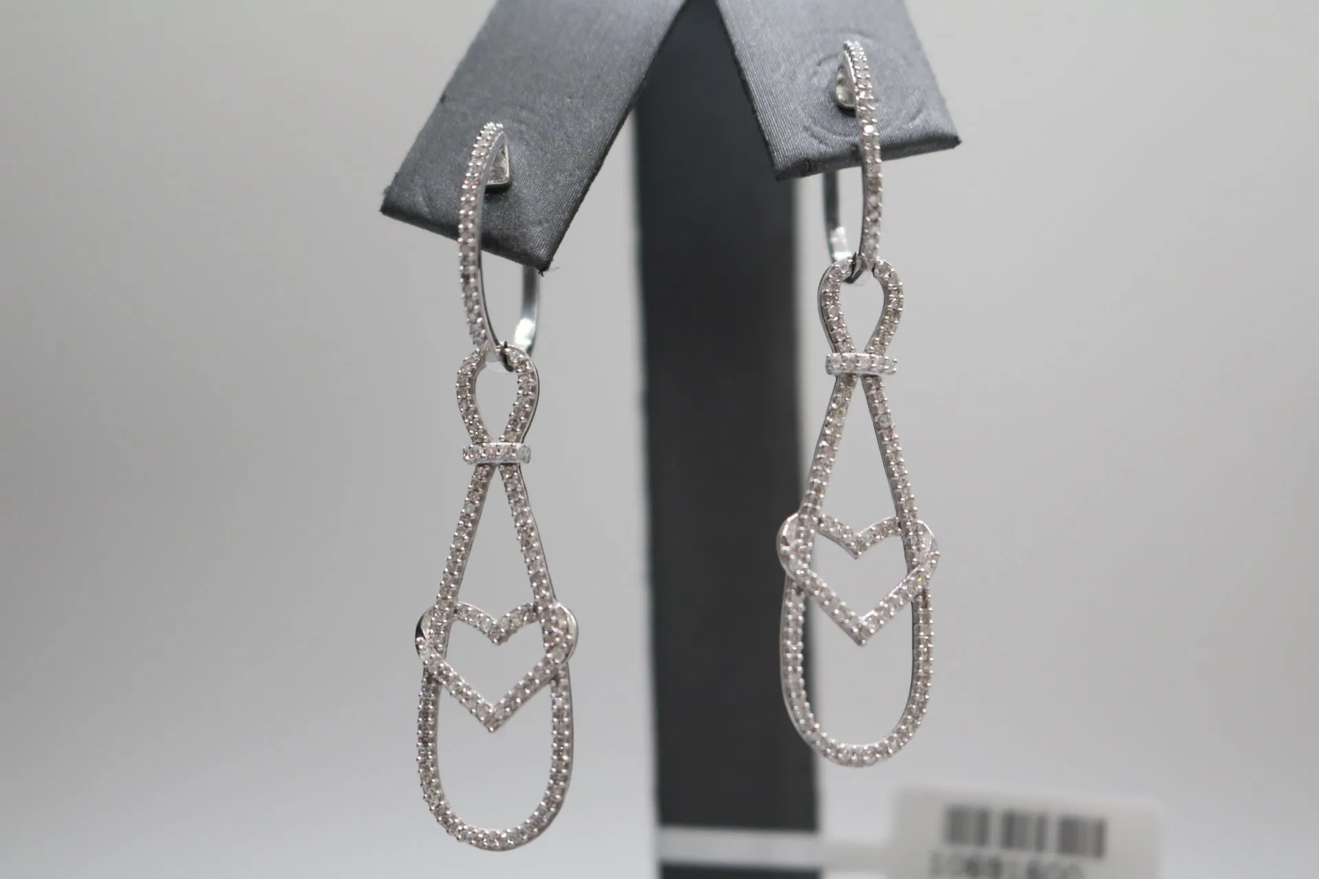 14K White Gold Fancy Diamond Earrings (2.38CTW)