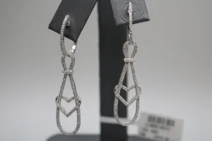 14K White Gold Fancy Diamond Earrings (2.38CTW)
