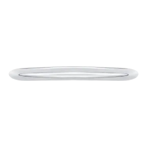 14K White Gold Plain Wedding Band