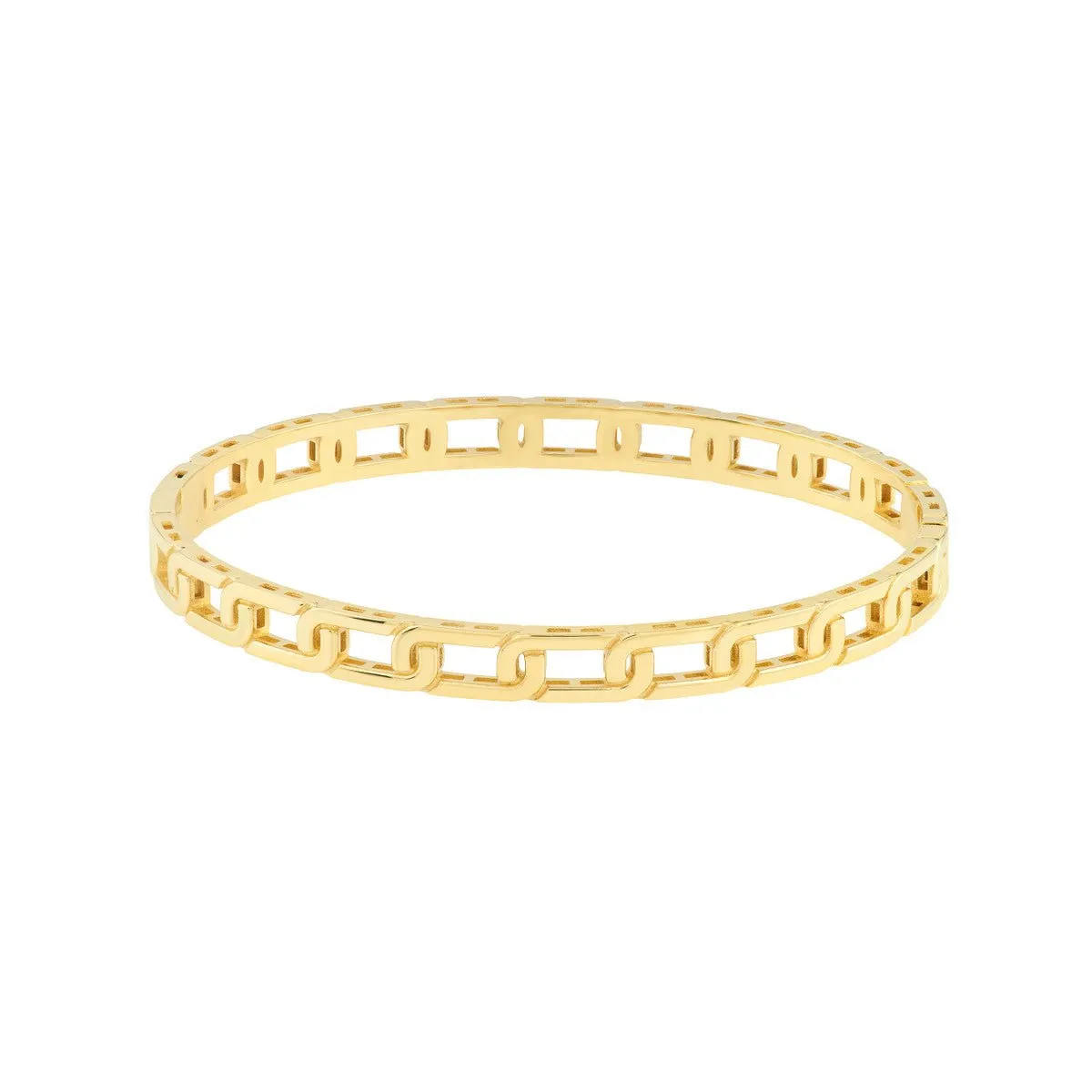 14K Yellow Gold Link Bangle