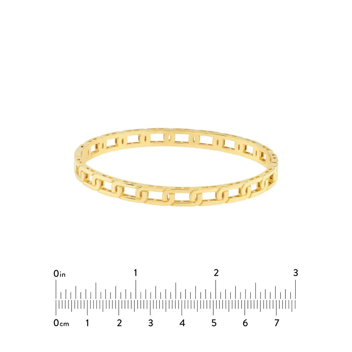 14K Yellow Gold Link Bangle