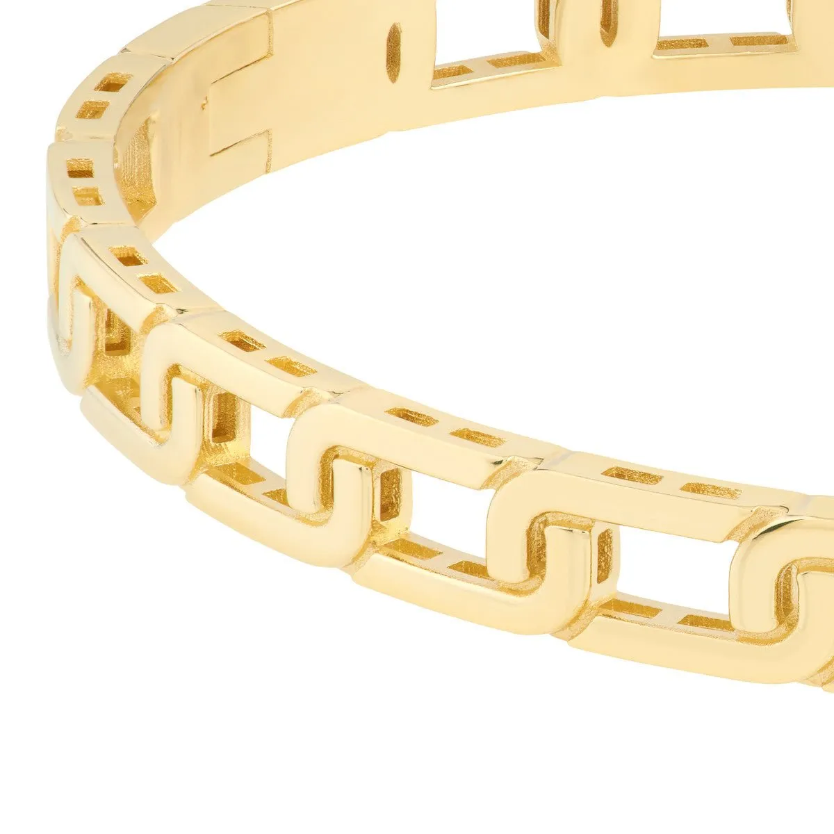 14K Yellow Gold Link Bangle