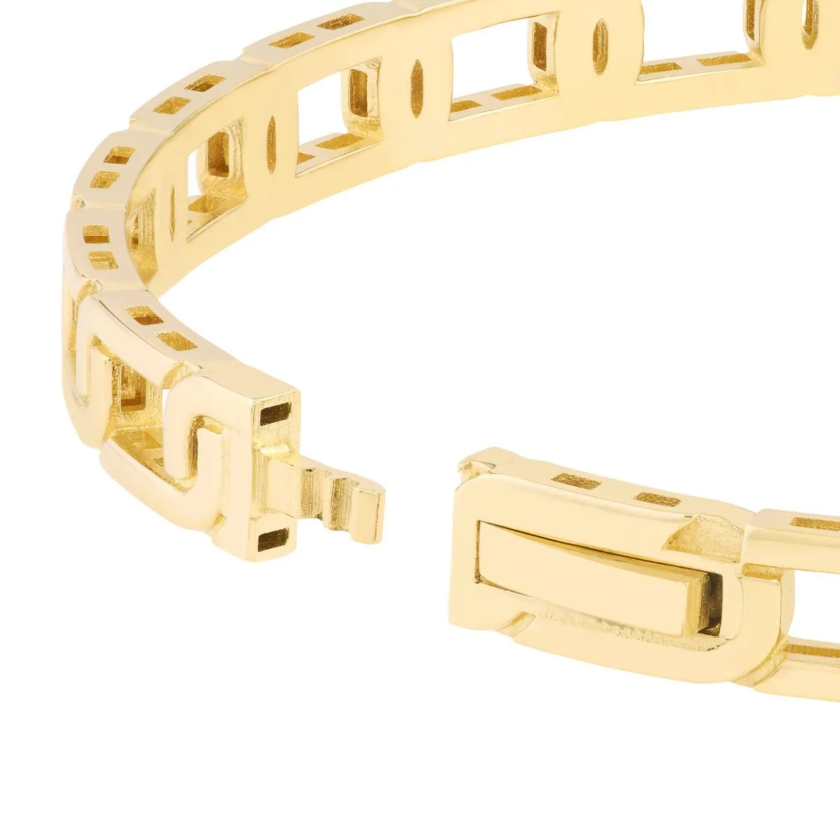 14K Yellow Gold Link Bangle