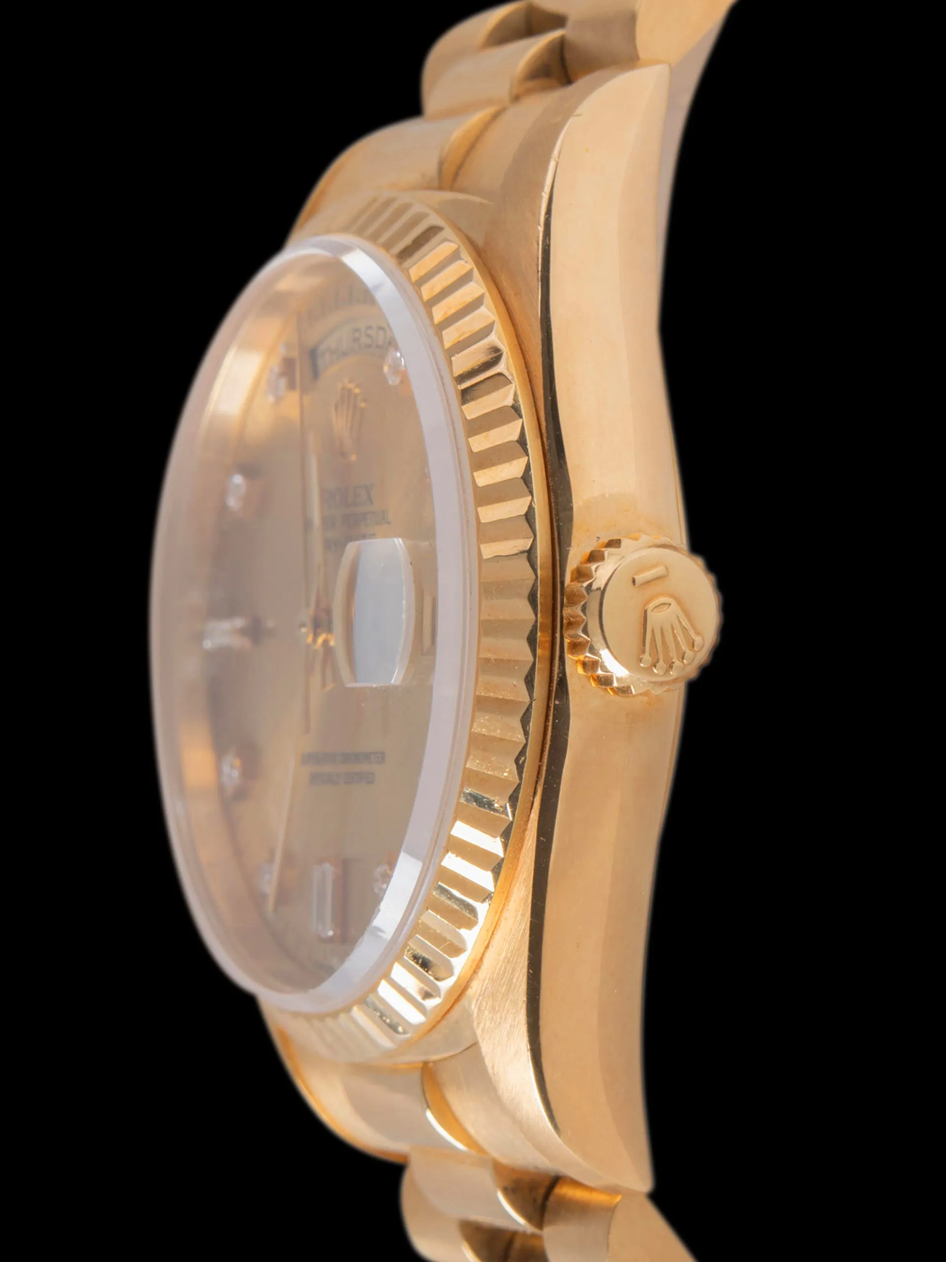 1994 Rolex Day-Date 18K YG (Ref. 18238) Champagne Diamond Dial