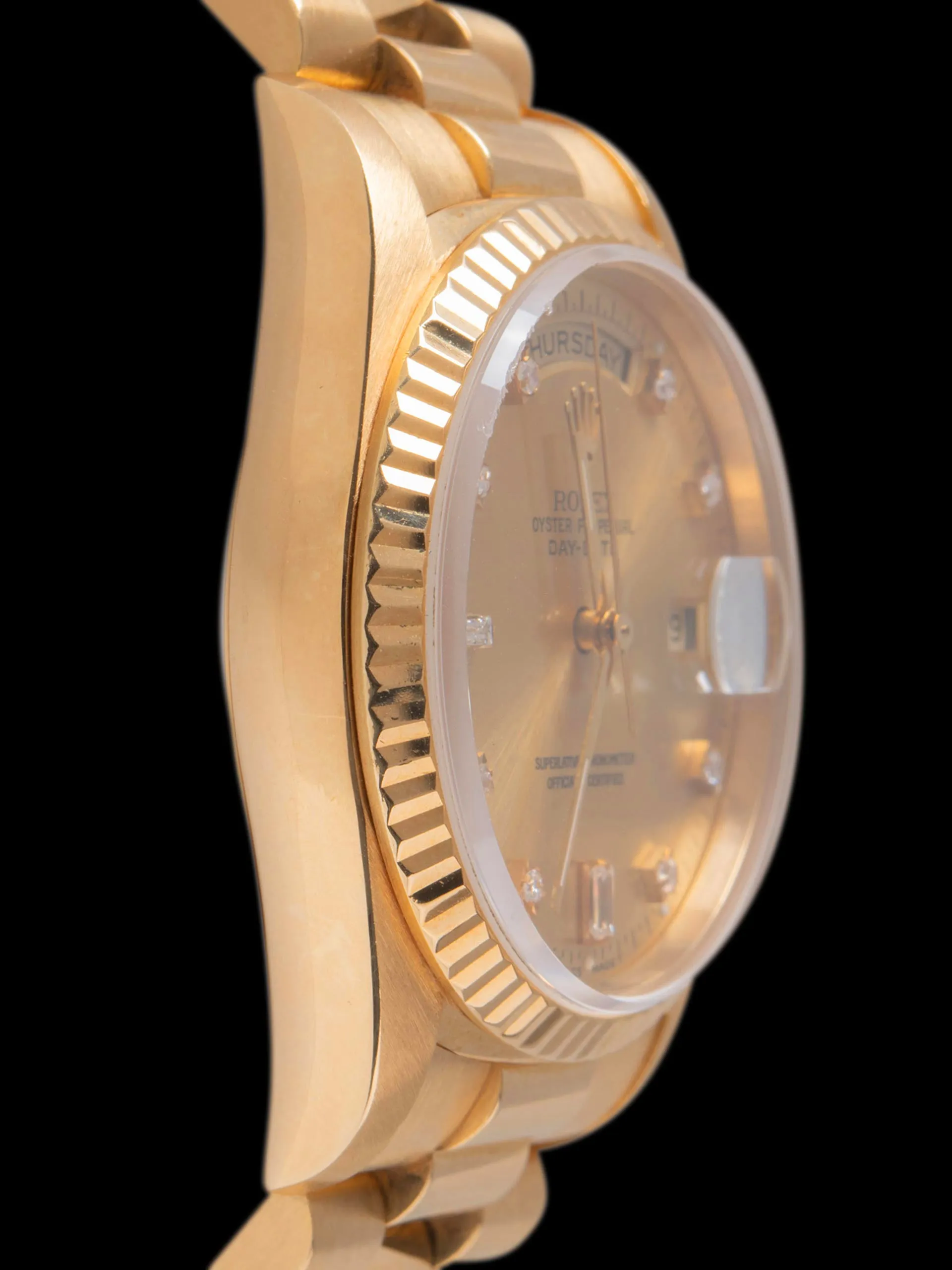 1994 Rolex Day-Date 18K YG (Ref. 18238) Champagne Diamond Dial