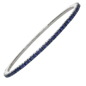 2.76CT Men's Sapphire Stretch Tennis Bracelet