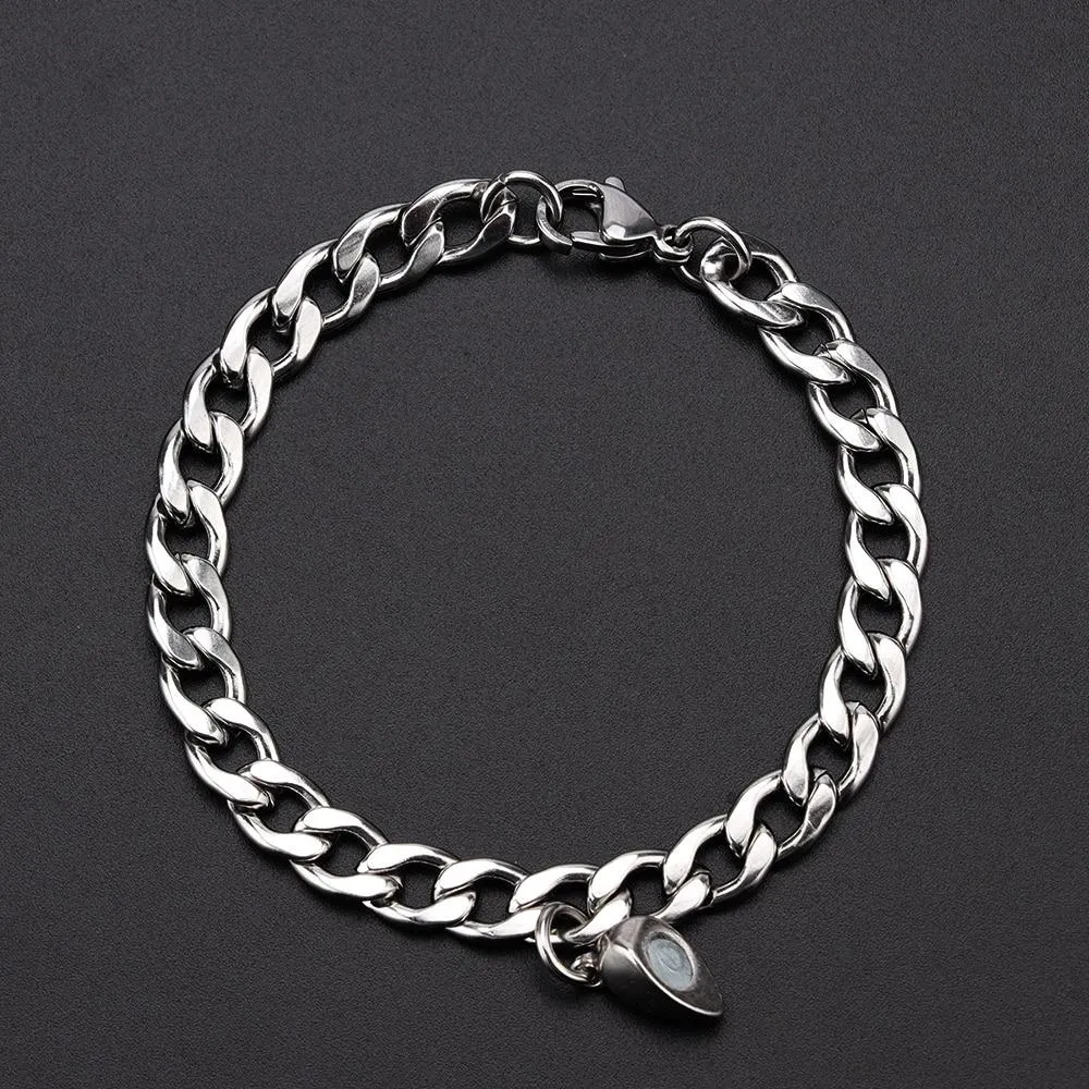 2Pcs Heart-Shaped Magnet Couples Bracelet