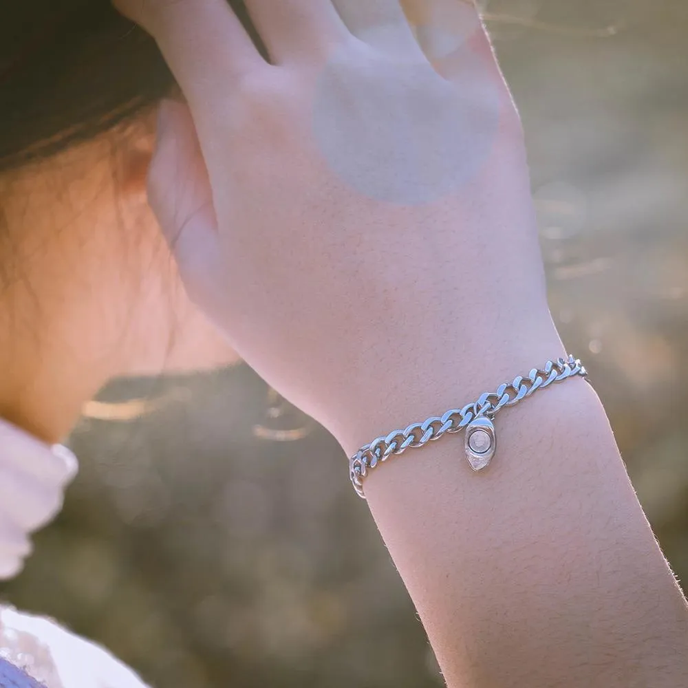 2Pcs Heart-Shaped Magnet Couples Bracelet