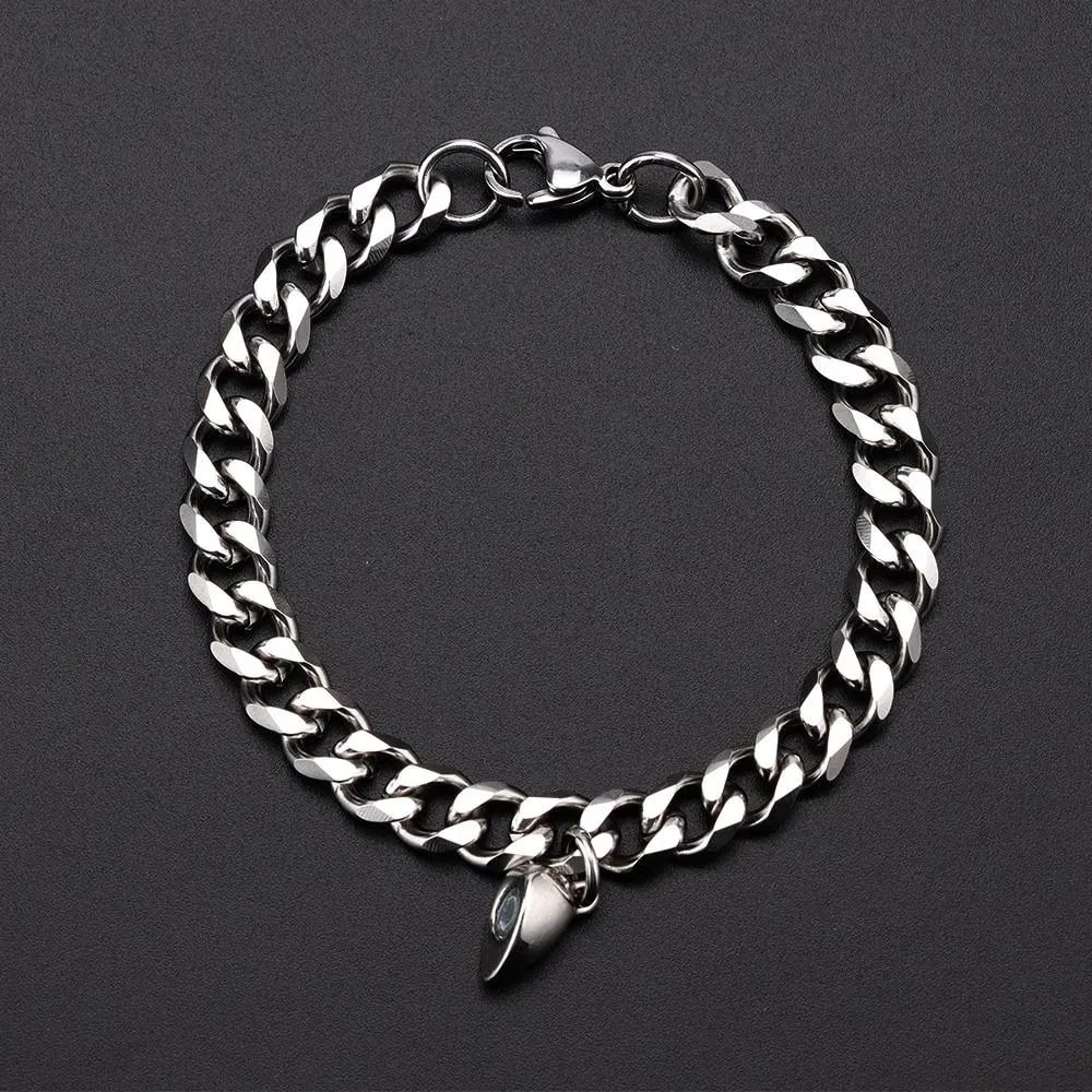 2Pcs Heart-Shaped Magnet Couples Bracelet