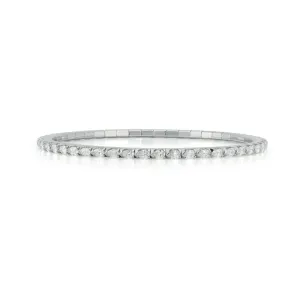 3.03 CT Pear Shape Diamond Stretch Tennis Bracelet