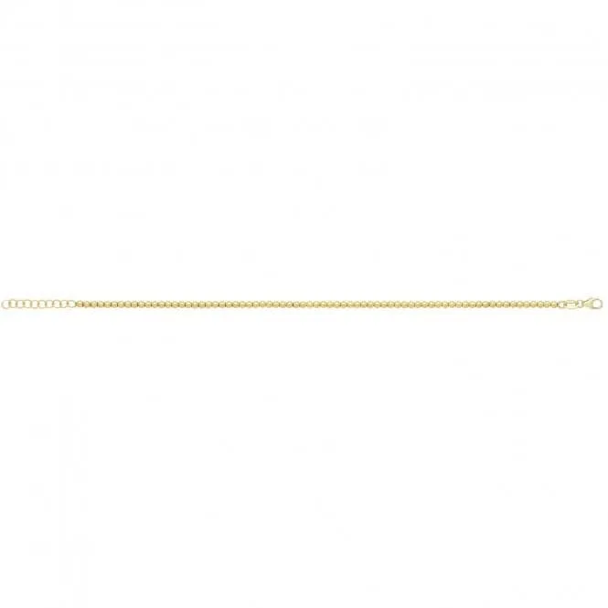 9Ct Yellow Gold Beaded Bracelet BR663