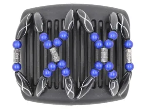 African Butterfly Chameleon Hair Comb - Dalena Black 26