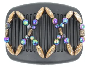 African Butterfly Hair Comb - Dalena Black 126