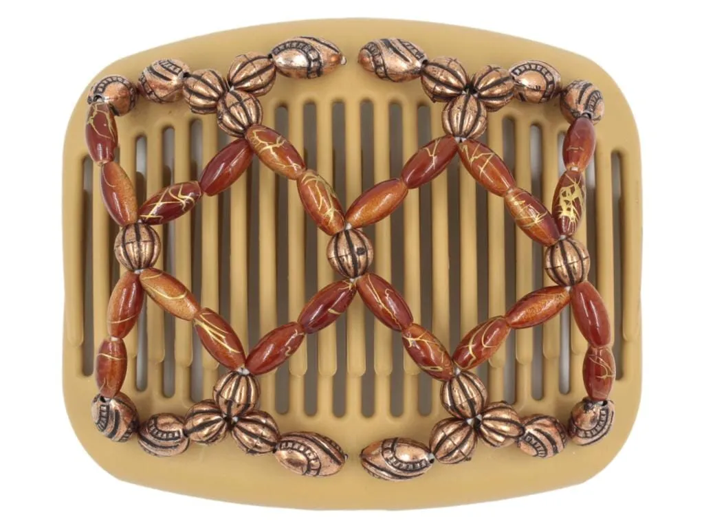 African Butterfly Hair Comb - Ndalena Blonde 104