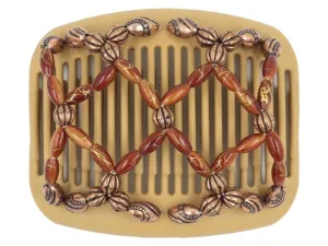African Butterfly Hair Comb - Ndalena Blonde 104