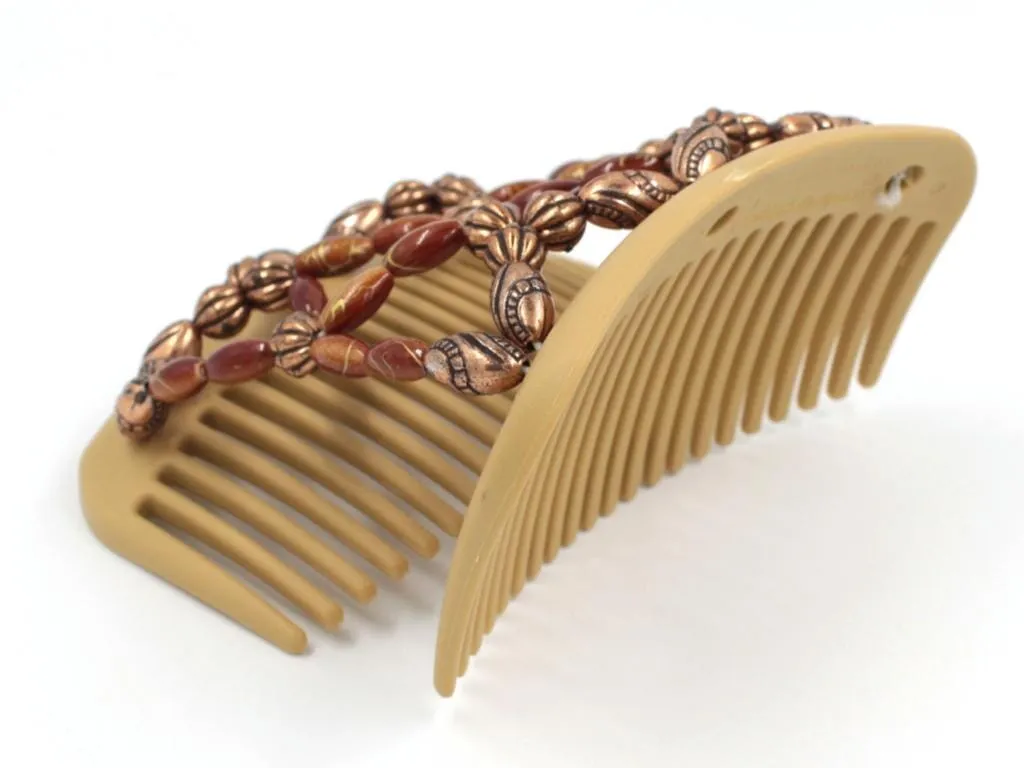 African Butterfly Hair Comb - Ndalena Blonde 104