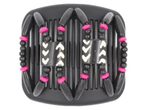 African Butterfly Hair Comb - Stones & Bones Black 97