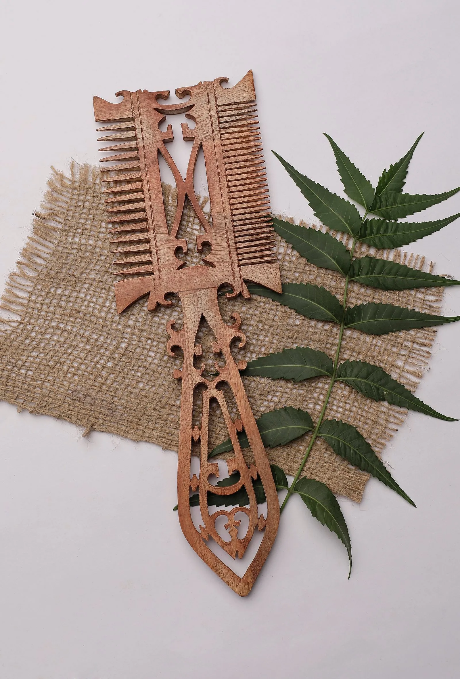 Akaira Double Sided Wide Tooth Sheesham Hair Comb