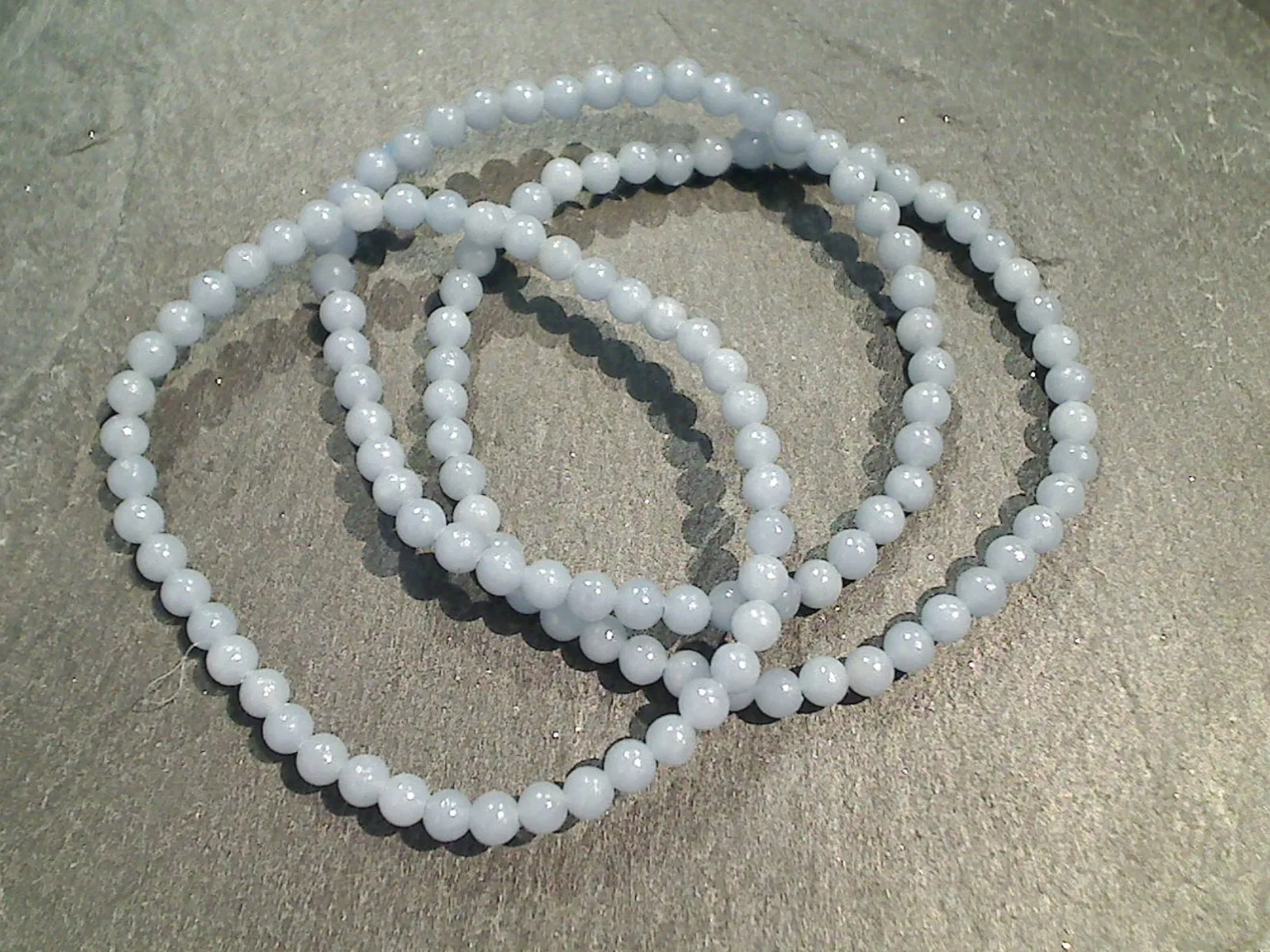 Angelite 4MM Stretch Bracelet