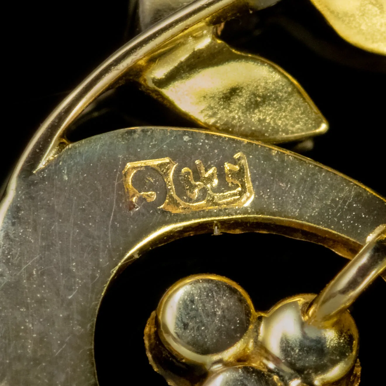 Antique Edwardian 9Ct Gold Suffragette Pendant Circa 1910