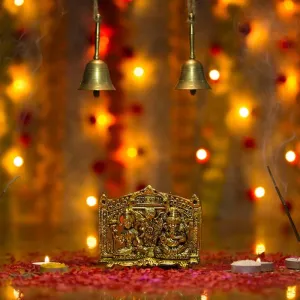 Antique Gold Laxmi Ganesh Showpiece for Decor
