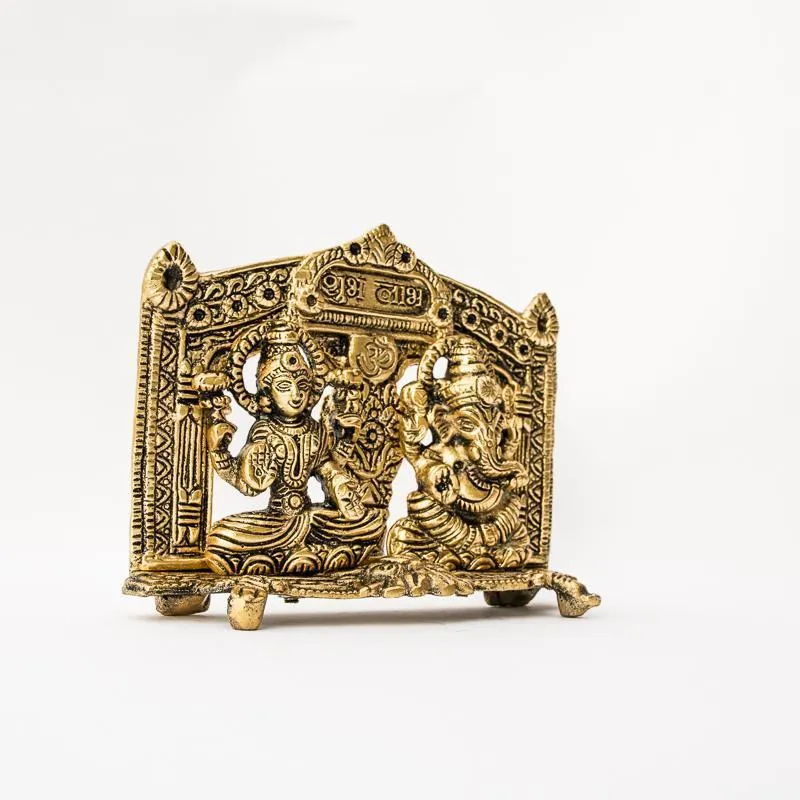 Antique Gold Laxmi Ganesh Showpiece for Decor