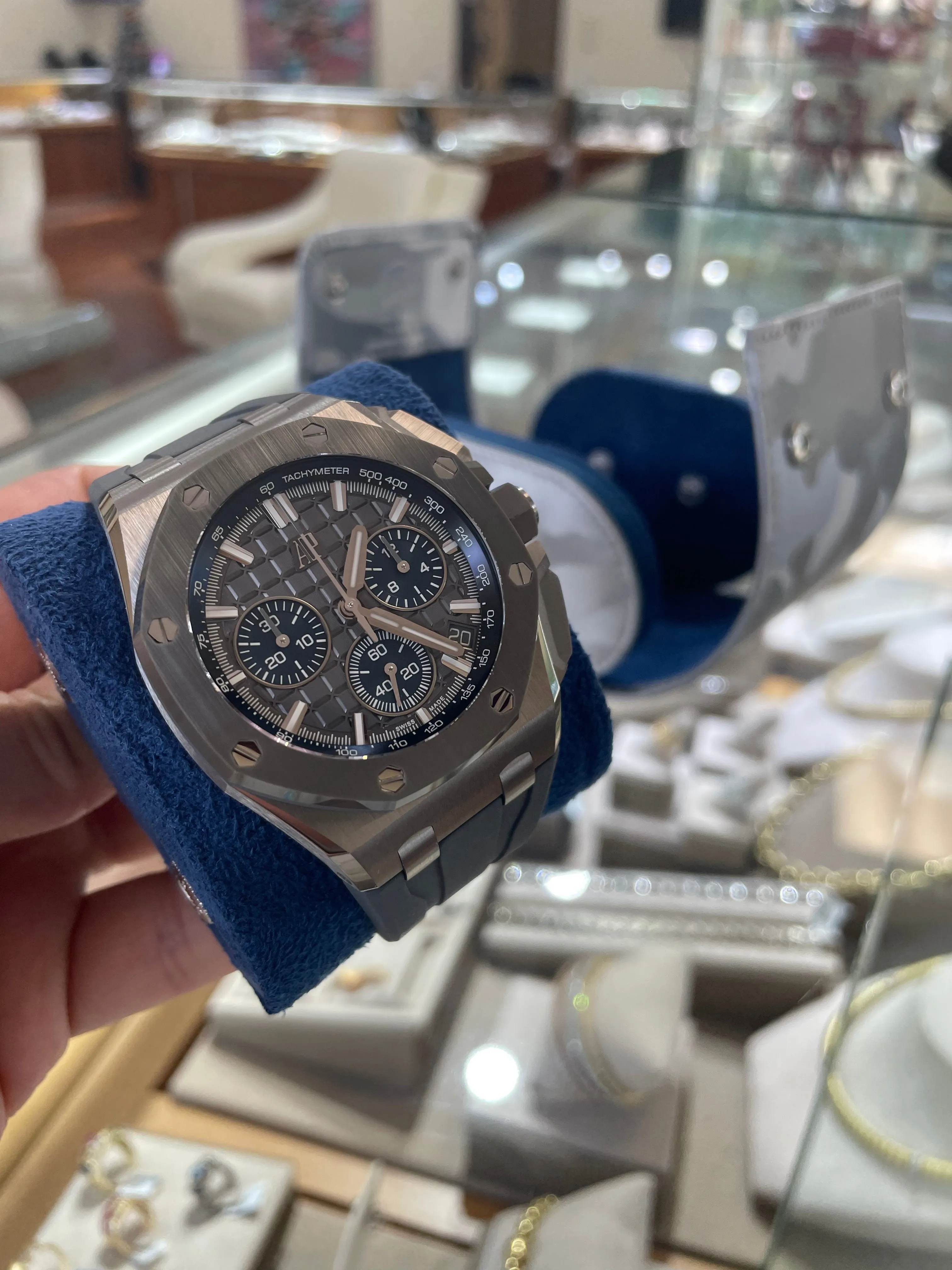 Audemars Piguet Royal Oak Offshore 43mm Titanium Ceramic Flyback Chrono 26420IO.OO.A009CA.01 Unworn Box And Papers