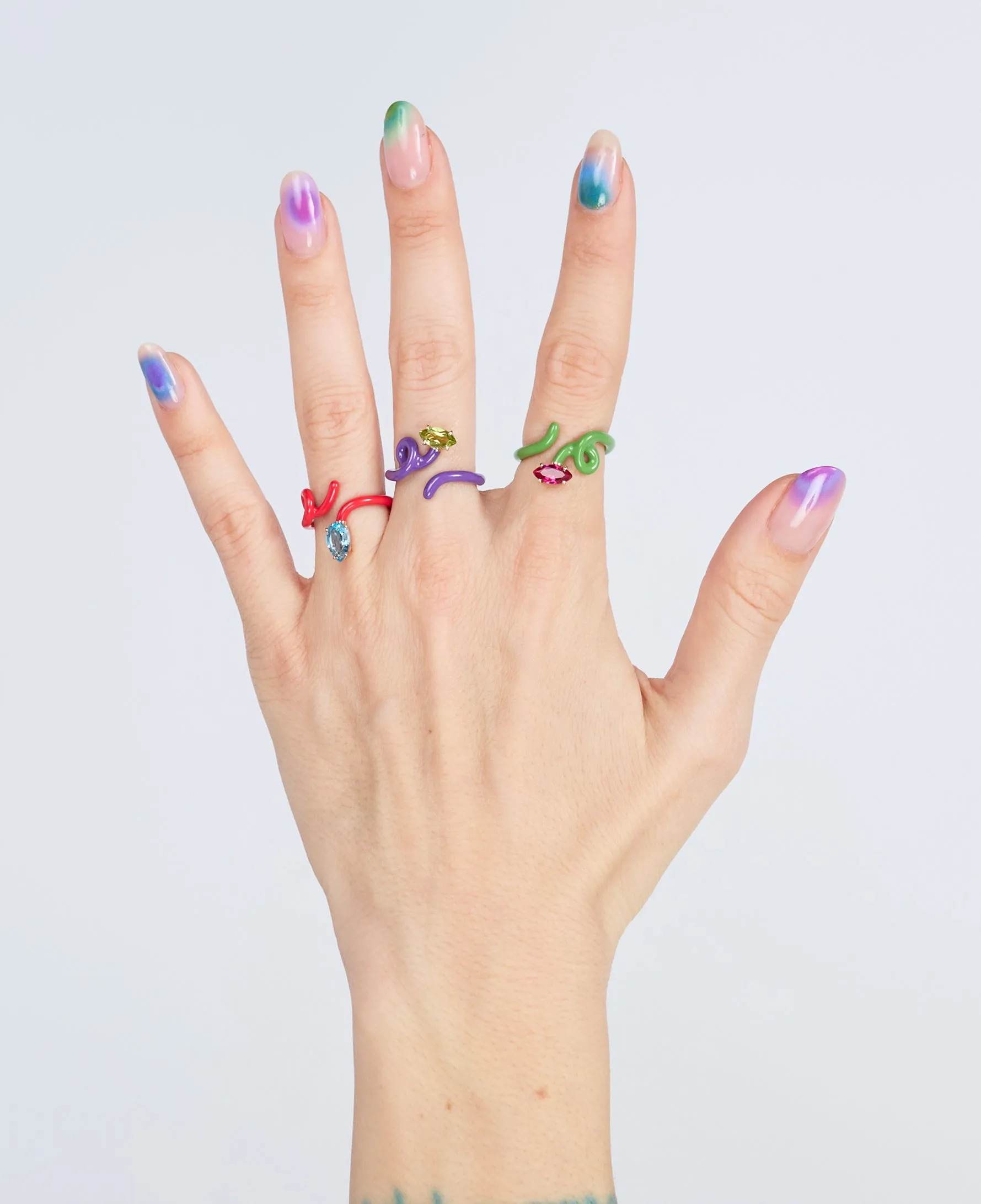 BABY VINE RING ~ IN PURPLE