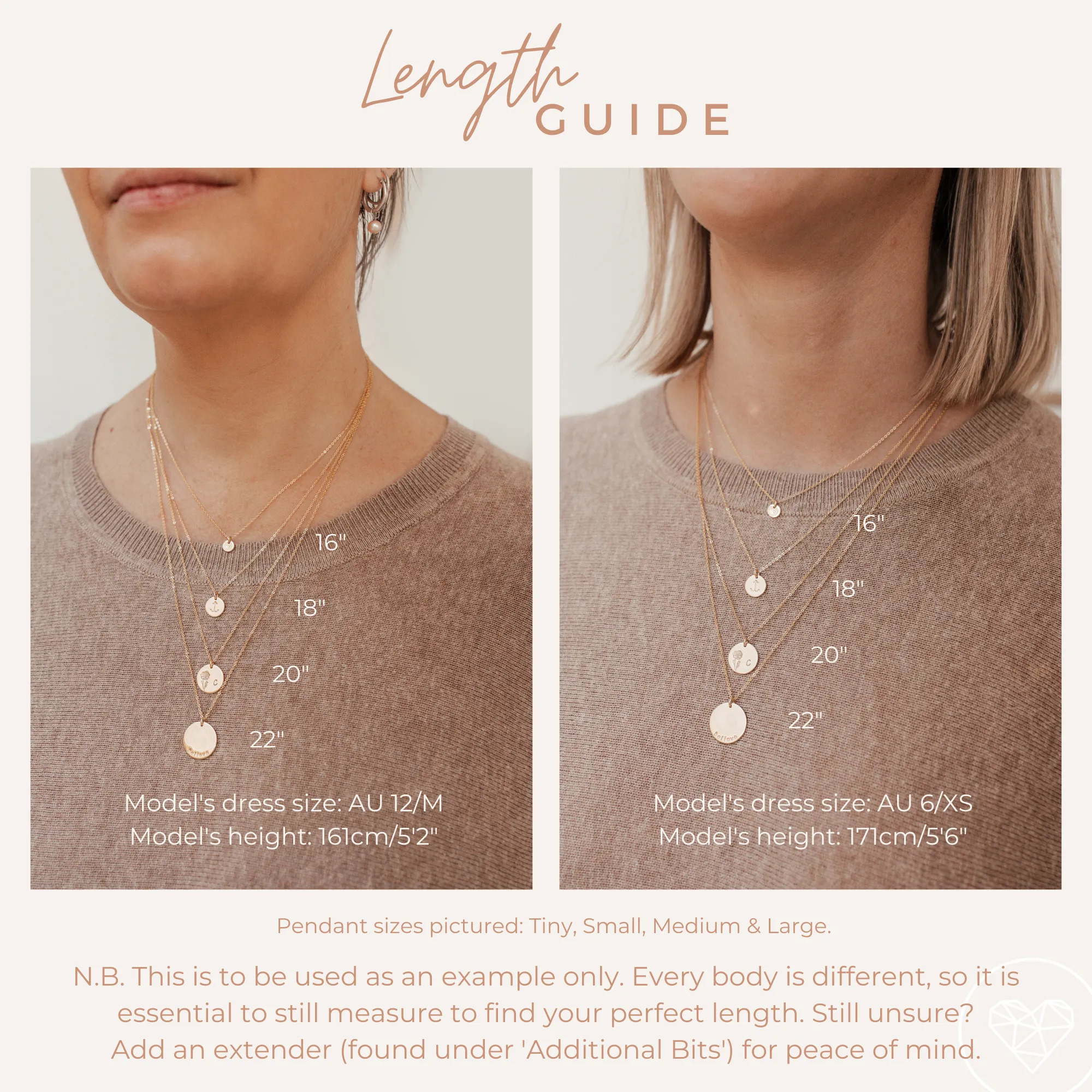 Birthstone Drop Necklace • January