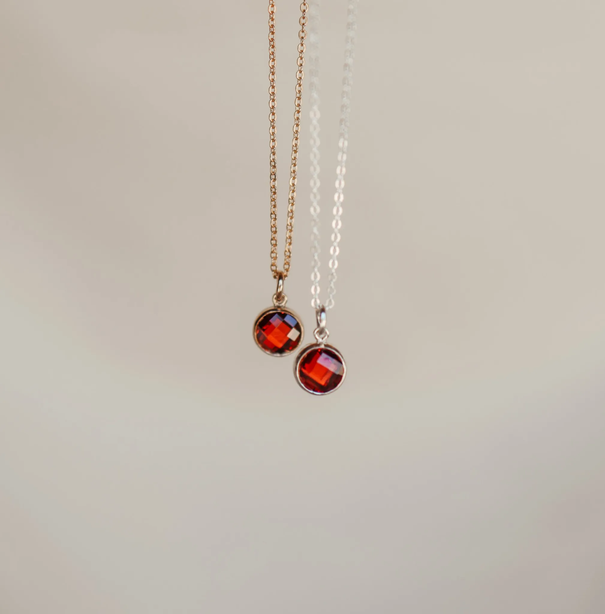 Birthstone Drop Necklace • January