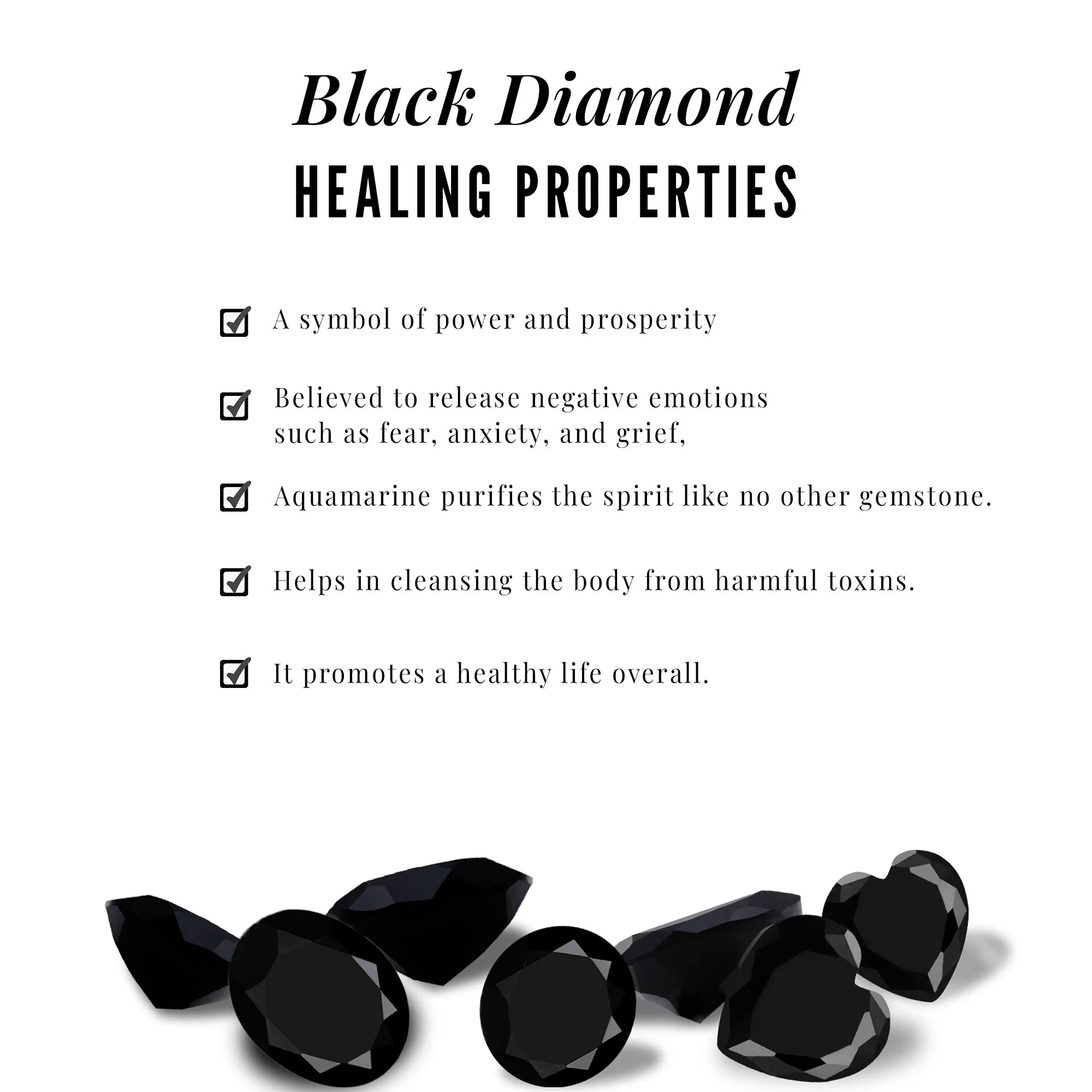 Black and White Diamond Heart Drop Earrings