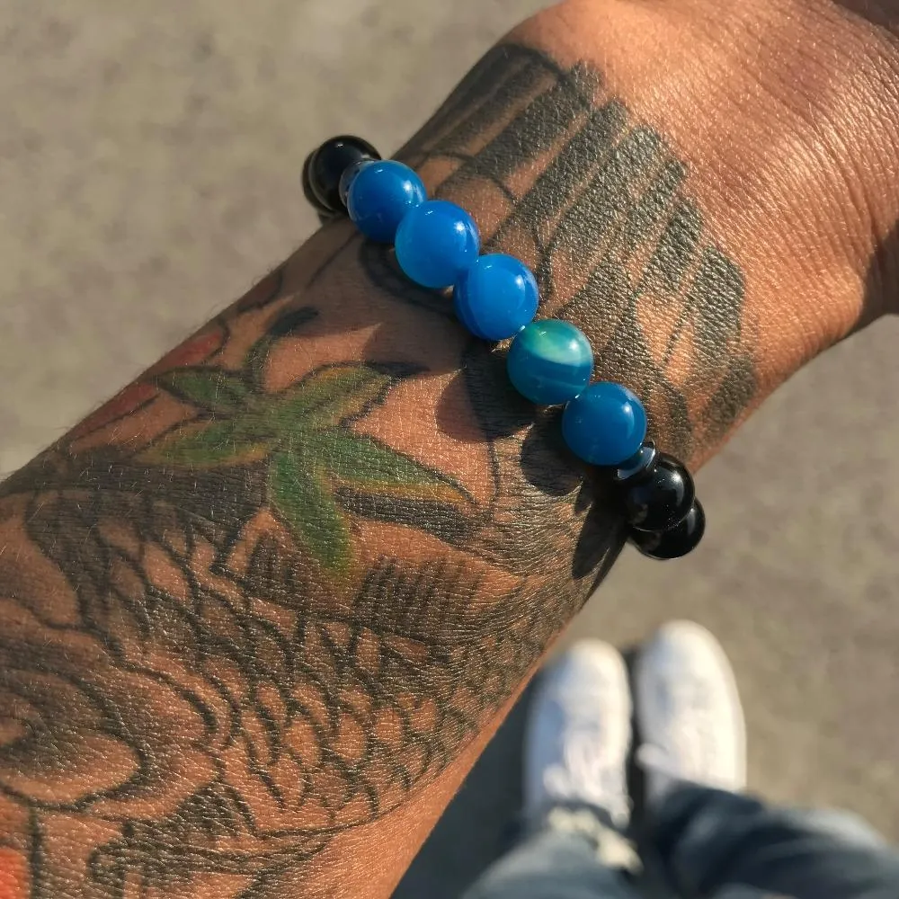 Blazing Nunavut Tiger Eye &amp Agate Stones Bracelet