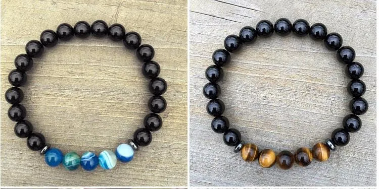 Blazing Nunavut Tiger Eye &amp Agate Stones Bracelet