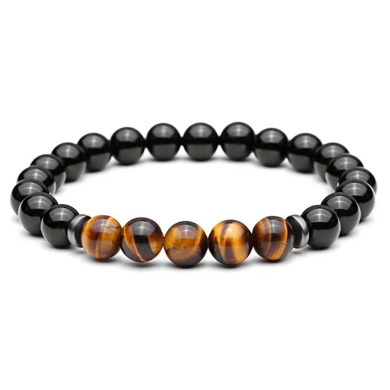 Blazing Nunavut Tiger Eye &amp Agate Stones Bracelet