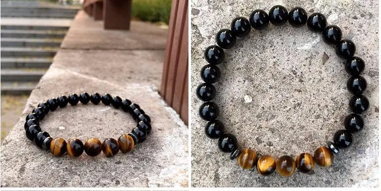 Blazing Nunavut Tiger Eye &amp Agate Stones Bracelet