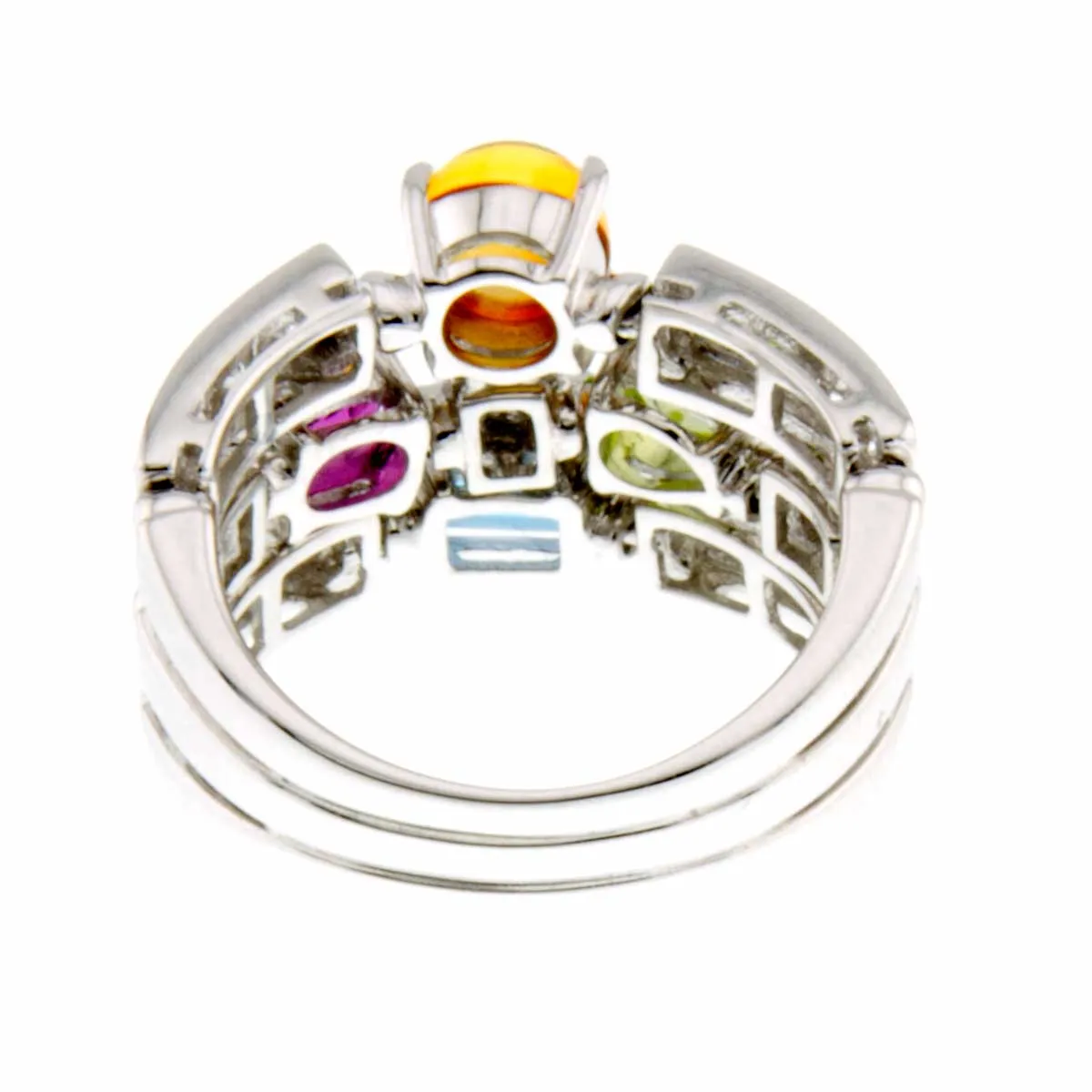 Bulgari Bvlgari Allegra Diamond & Multicolor Gemstone Ring