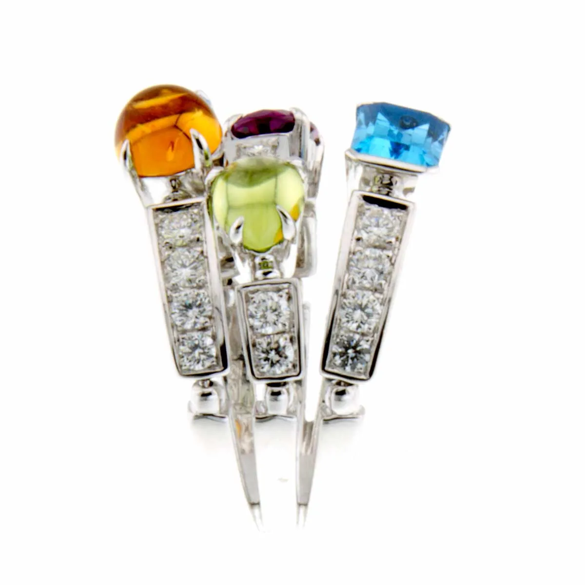 Bulgari Bvlgari Allegra Diamond & Multicolor Gemstone Ring