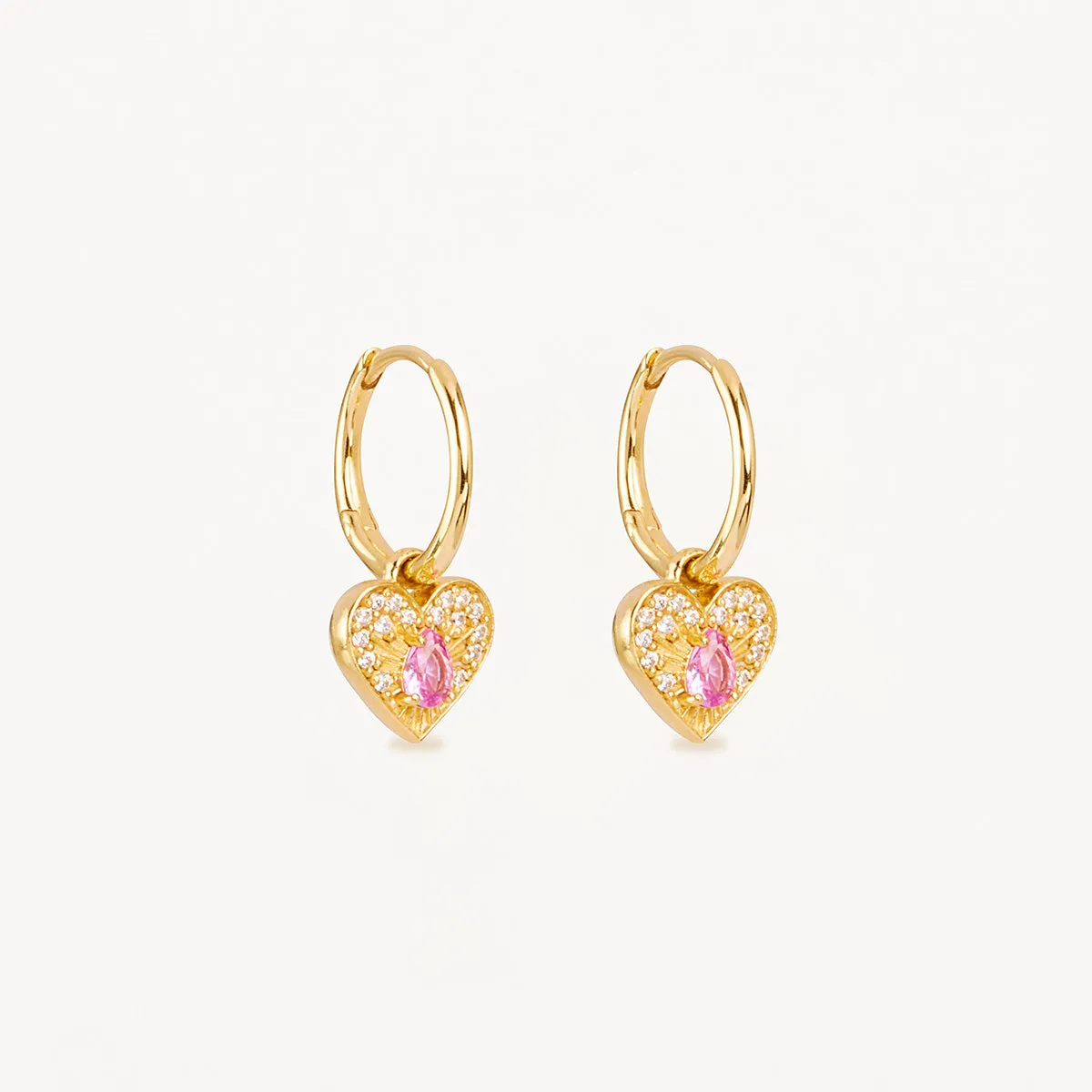 By Charlotte Connect With Your Heart Hoop Earrings, Gold