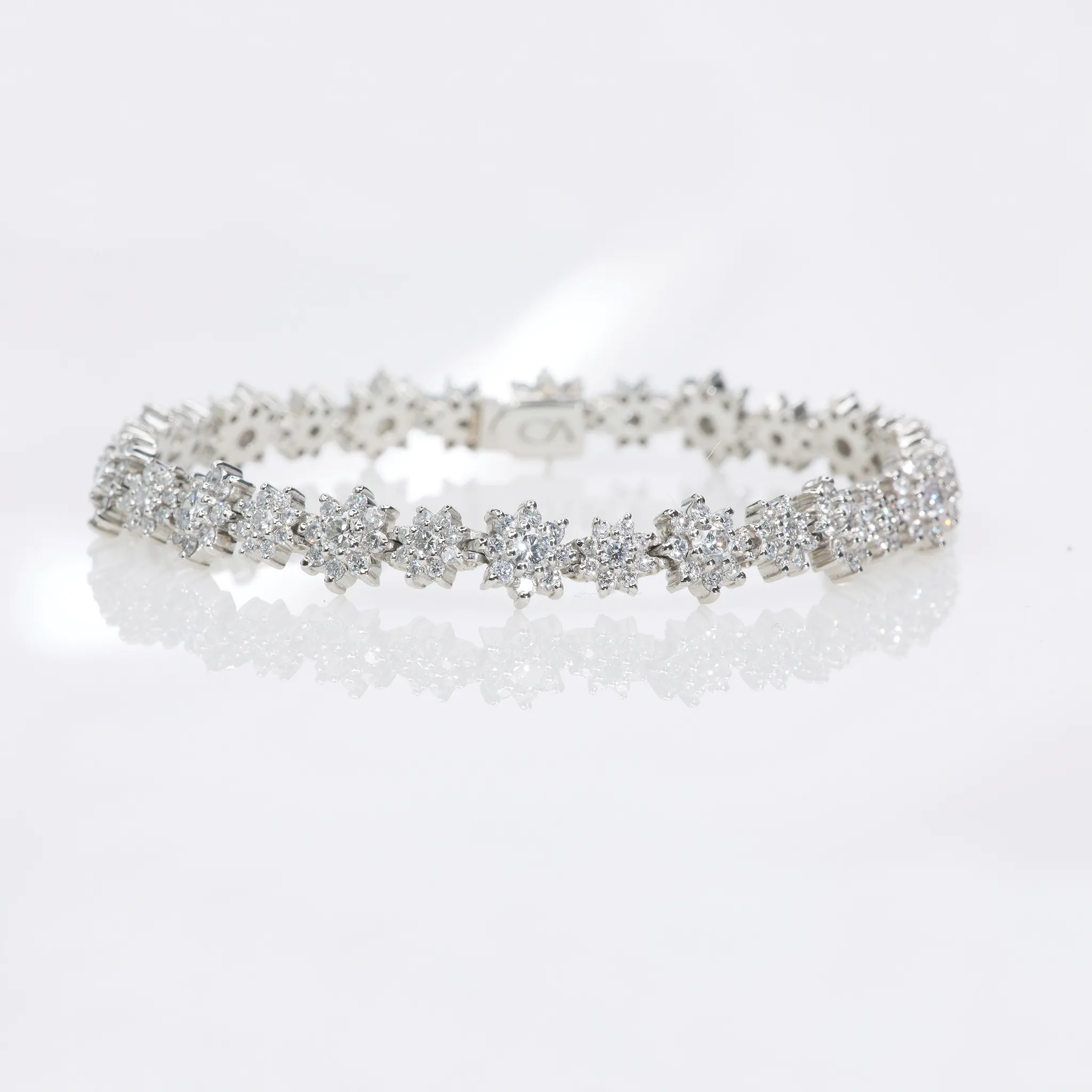 CA Platinum and Diamond "Tanzania Sunflower" Bracelet