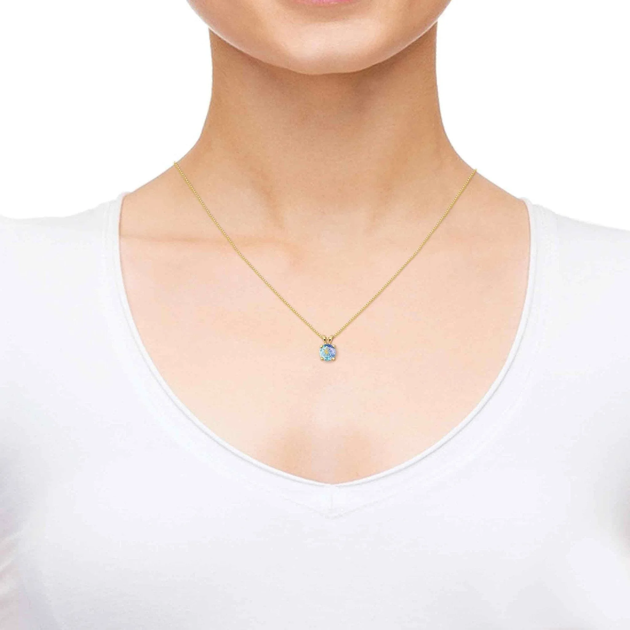 Capricorn Sign, Sterling Silver Gold Plated (Vermeil) Necklace, Swarovski