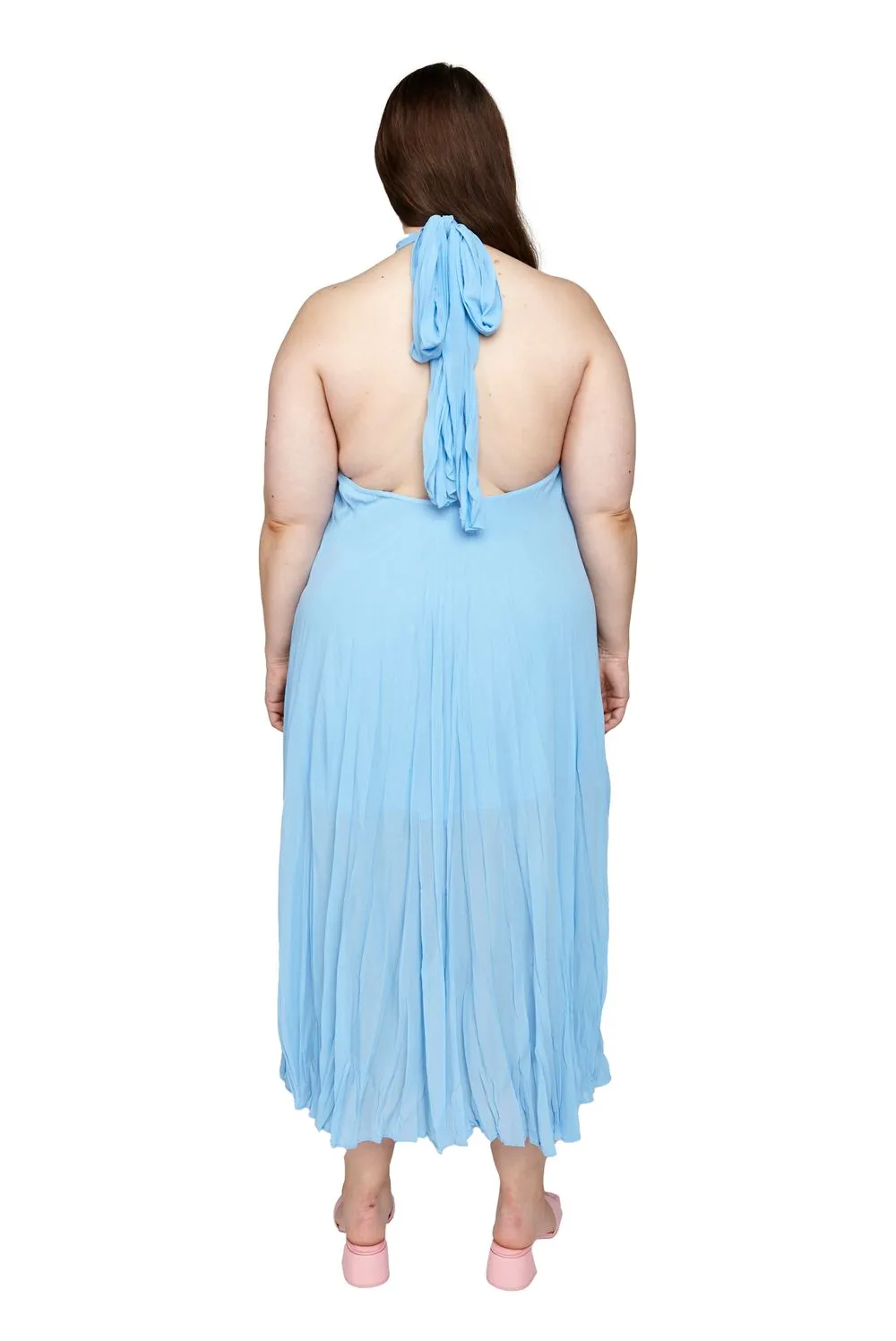 Cascade Crush Gown Sky Blue