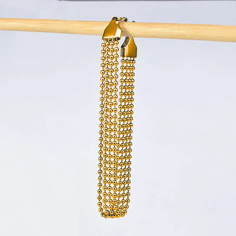 Chain Bracelet in Gold Steel