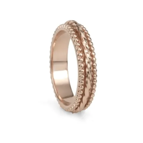 Chakra Rose Gold Vermeil Spinning Anxiety Ring