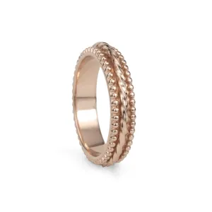 Chakra Rose Gold Vermeil Spinning Anxiety Ring
