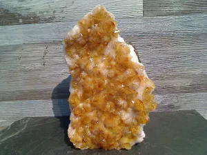 Citrine 8"H x 5"W x 2.25"D Cut Base Specimen