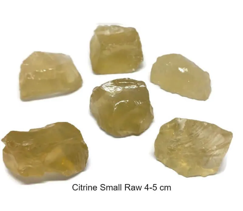 Citrine Natural Crystal Raw, Rough, Tumbled or a Set of Both Joy, Abundance and Light